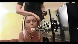 Blondes In Stockings Machine And Strapon Fuck