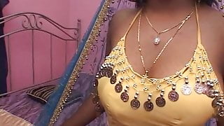 Big boobs Indian babe in bed sucking and fucking white guy&rsquo;s dick
