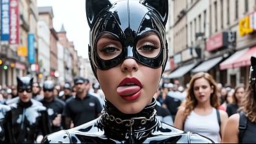 Catwoman at the Comicon – AI Interactive Video
